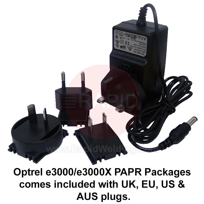 4550.590  Optrel Panoramaxx CLT 2.0 Auto Darkening Welding Helmet & E3000X 18 Hours PAPR System, Ready to Weld Package